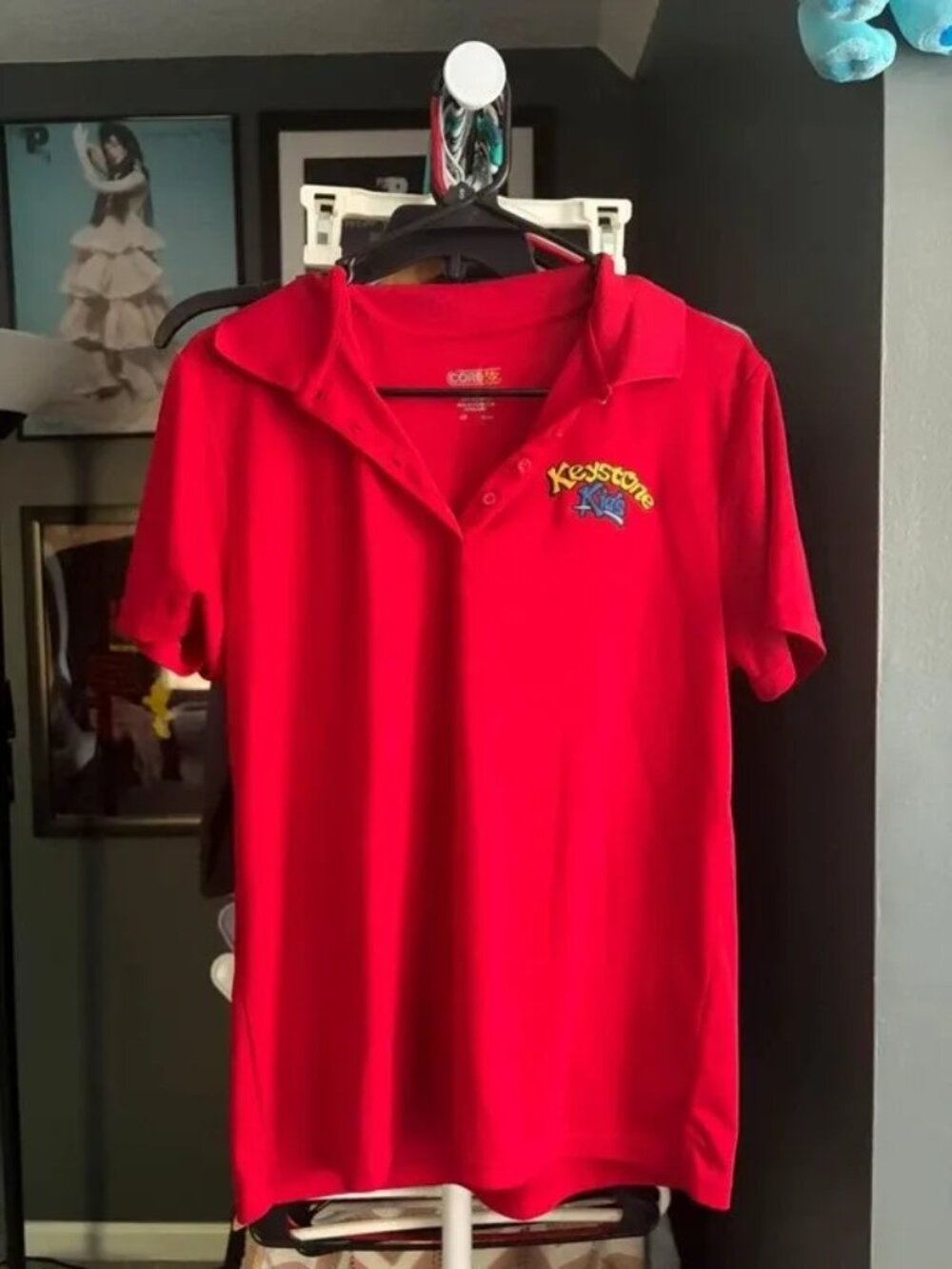 Core365 Keystone Kids Red Performance Polo – Women’s Large